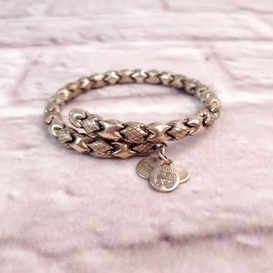 Alex and ani braded wrap around bracelet